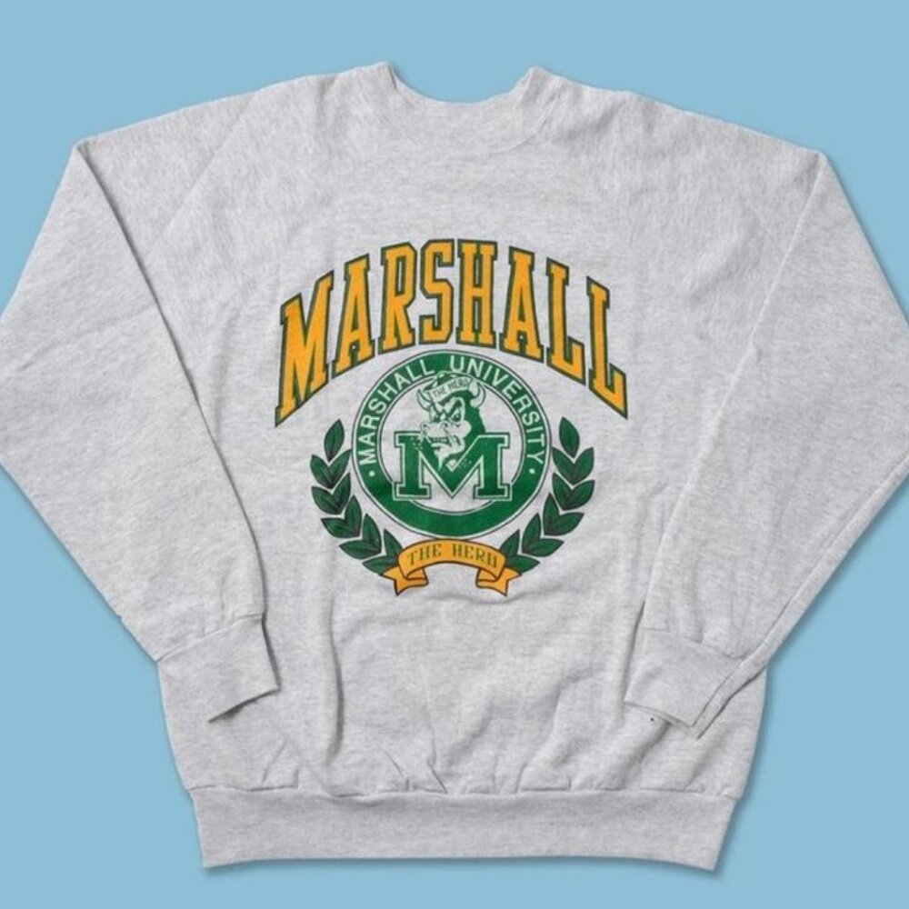 Vintage NCAA Marshall University The Herd Sweatshirt, Marshall University Shirt